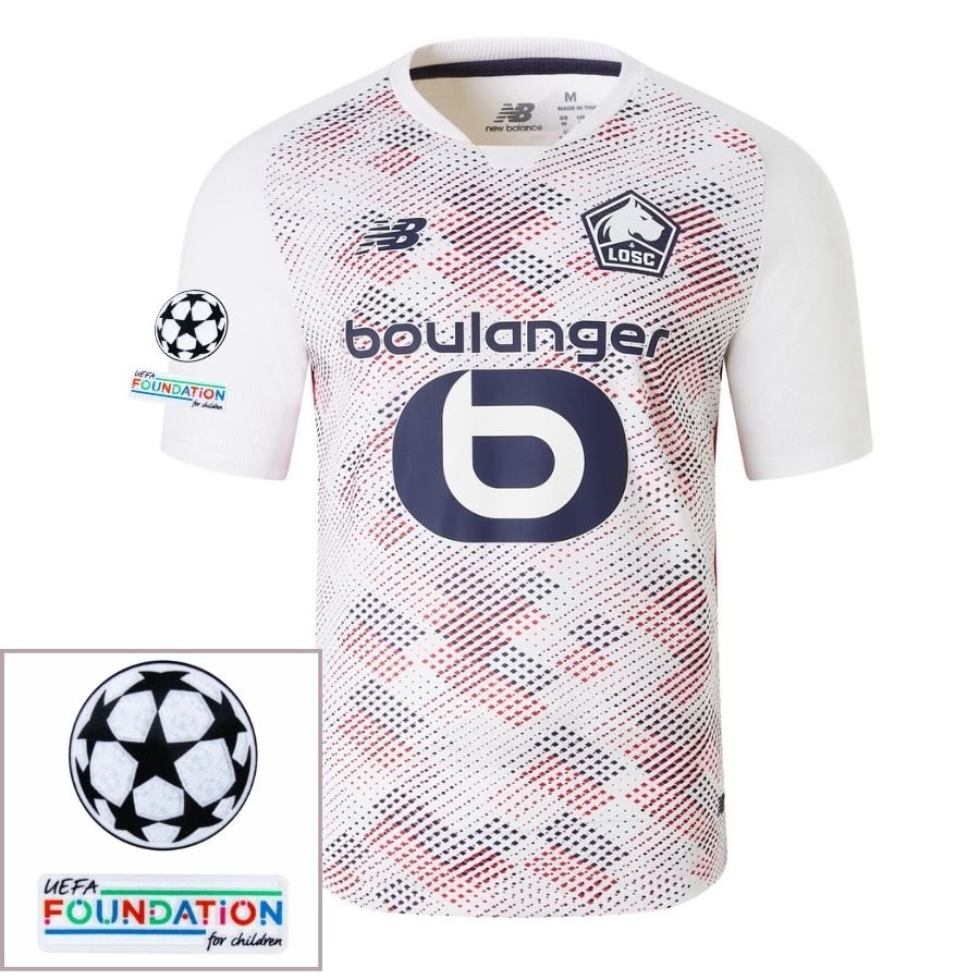 Lille Away 2024/25 Patches UCL UEFA Foundation (Official Printing) - FutStore