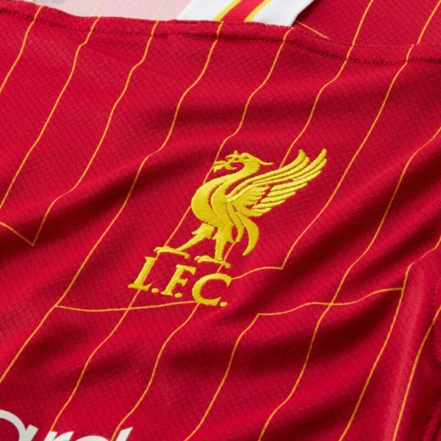 Liverpool Darwin 9 Home 2024/25 Patches UCL UEFA Foundation (Official Printing) - FutStore