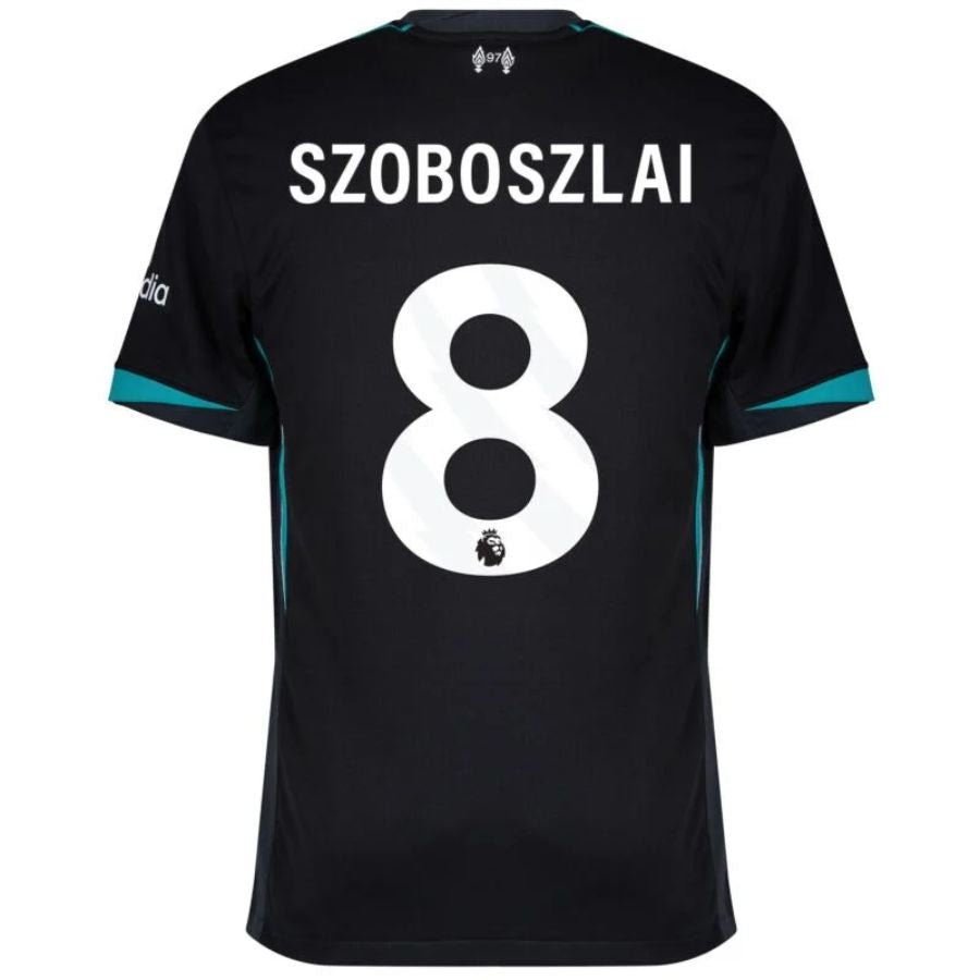 Liverpool Szoboszlai 8 Away 2024/25 Patches UCL UEFA Foundation (Official Printing) - FutStore