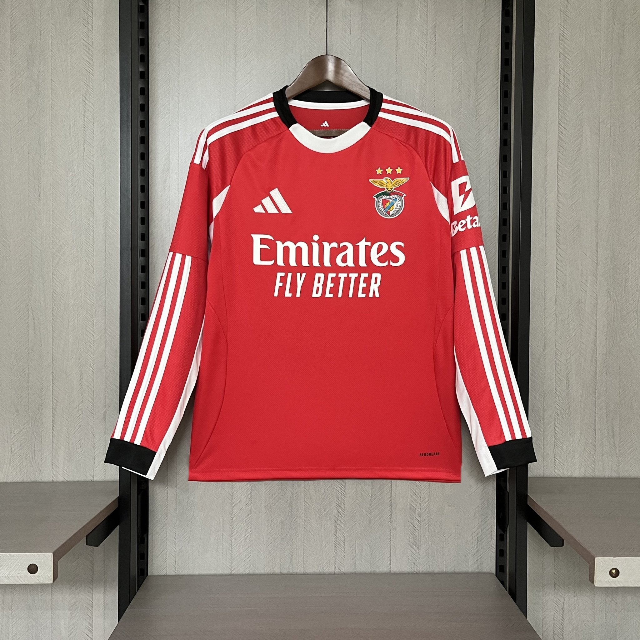 Long Sleeve 2025/26 Benfica Home Jersey - FutStore