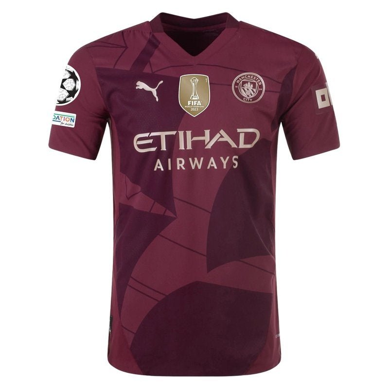 Manchester City 24/25 III Third UCL Jersey - Player Version - Slim Fit - FutStore
