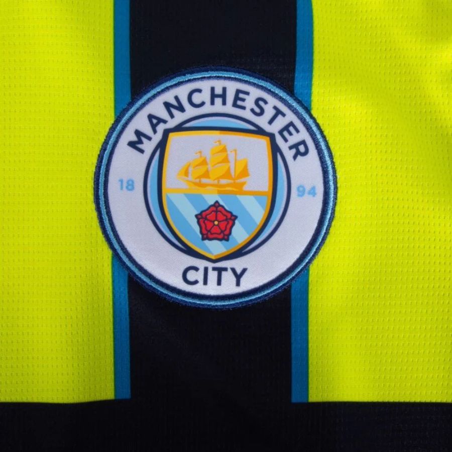 Manchester City Away 2024/25 Patches UCL UEFA Foundation (Official Printing) - FutStore