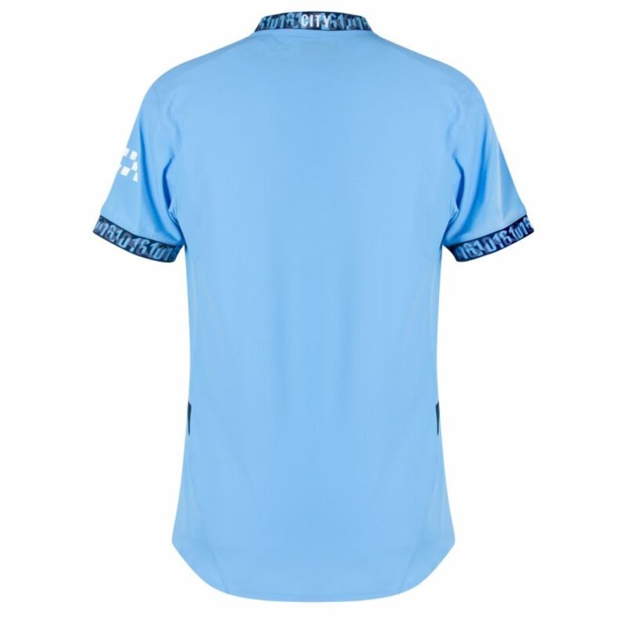 Manchester City Home 2024/25 Patches UCL UEFA Foundation (Official Printing) - FutStore