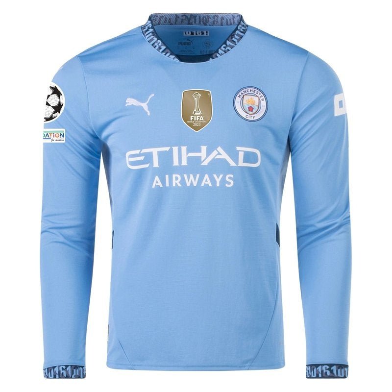 Manchester City UCL 24/25 I Home Jersey - Long Sleeve - FutStore