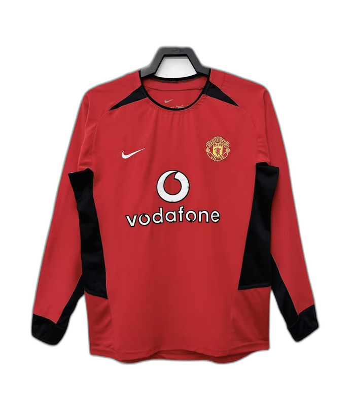 Manchester United 02/04 I Home Jersey - Long Sleeve Retro Version - FutStore
