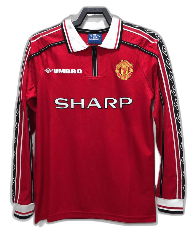 Manchester United 1998 I Home Jersey - Long Sleeve Retro Version - FutStore