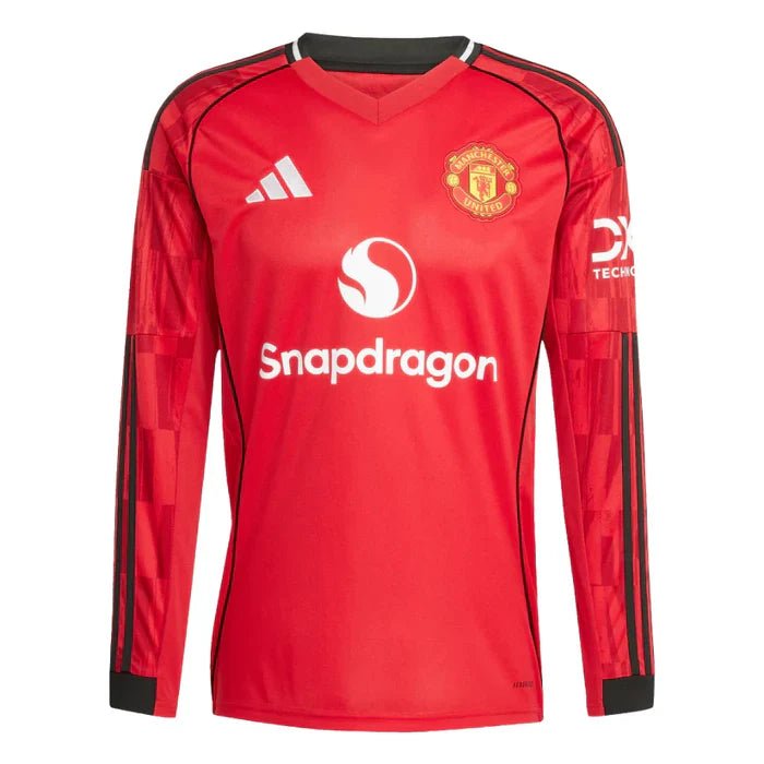 Manchester United Long Sleeve Home Fan Jersey 2025/26 - FutStore
