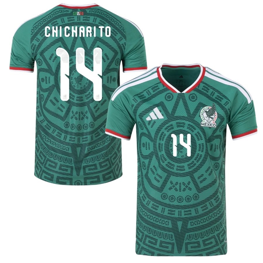 Mexico Home Chicharito 14 Authentic Player [Slim Fit] Player [Slim Fit] Player [Slim Fit] Player Shirt 2026 World Cup - FutStore