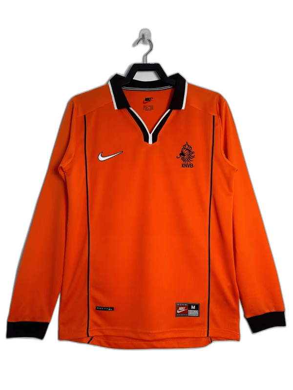 Netherlands 1998 I Home Jersey - Long Sleeve Retro Version - FutStore