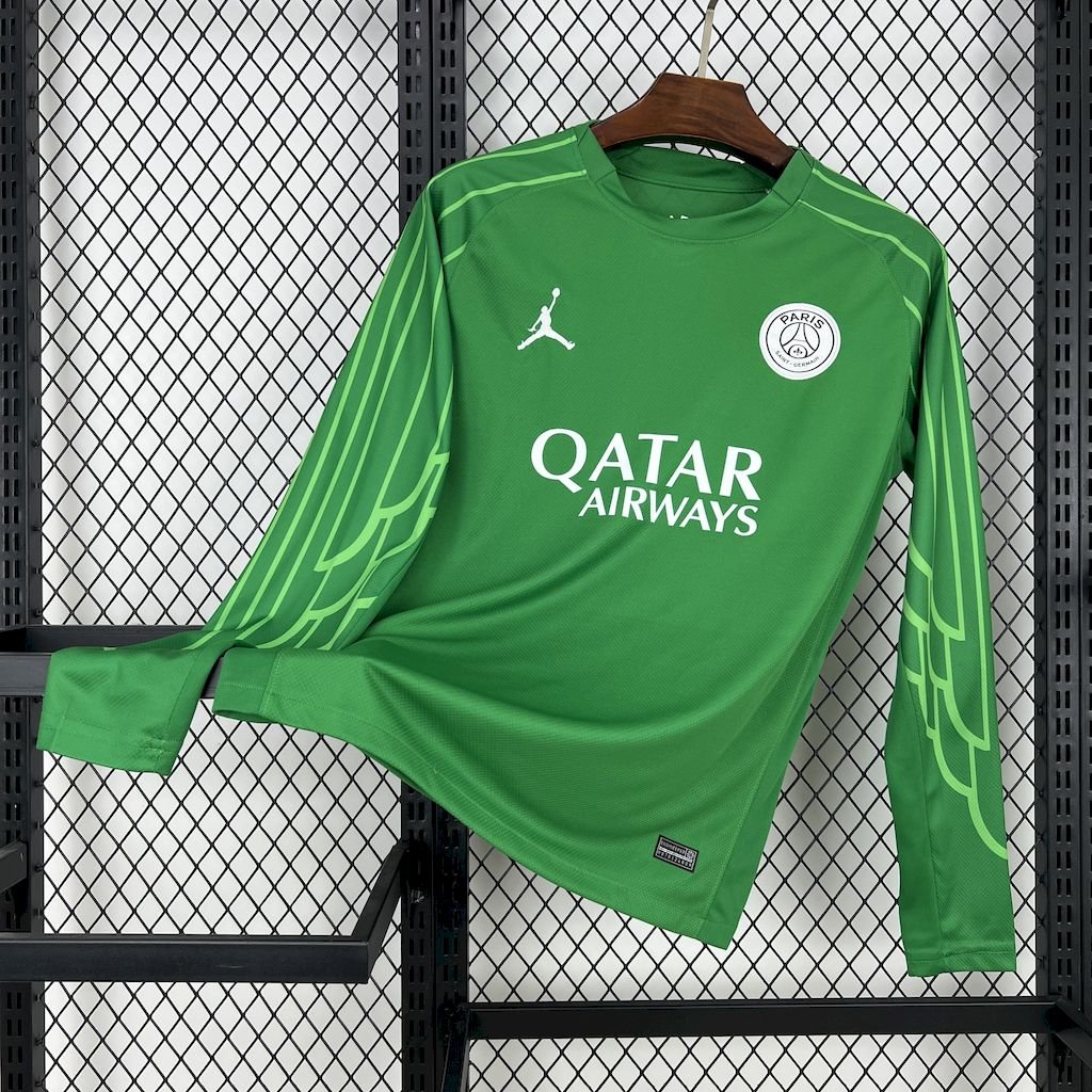 Paris Saint - Germain 2025/26 Green goalkeeper Long Sleeves Jersey - FutStore