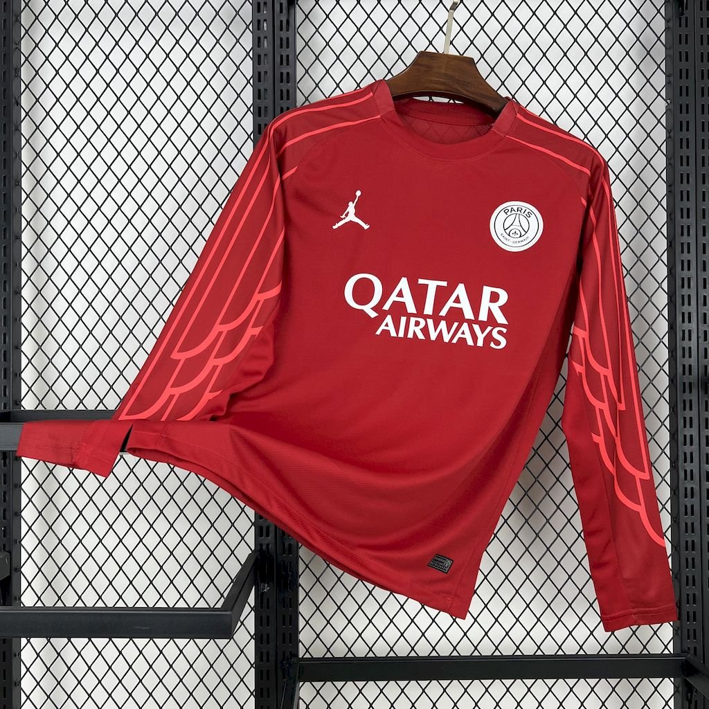 Paris Saint - Germain 2025/26 Red goalkeeper Long Sleeves Jersey - FutStore