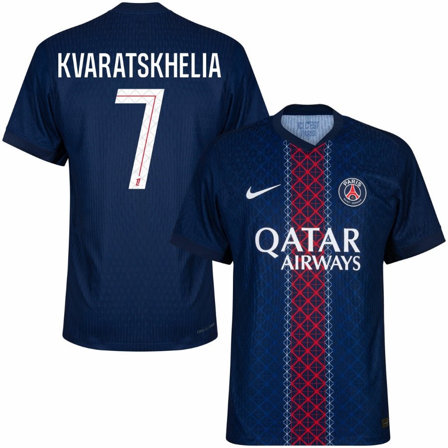 PSG Kvaratskhelia 7 Home Authentic Player [Slim Fit] Player [Slim Fit] Player [Slim Fit] Player 2025/26 Dri - Fit ADV Match - FutStore