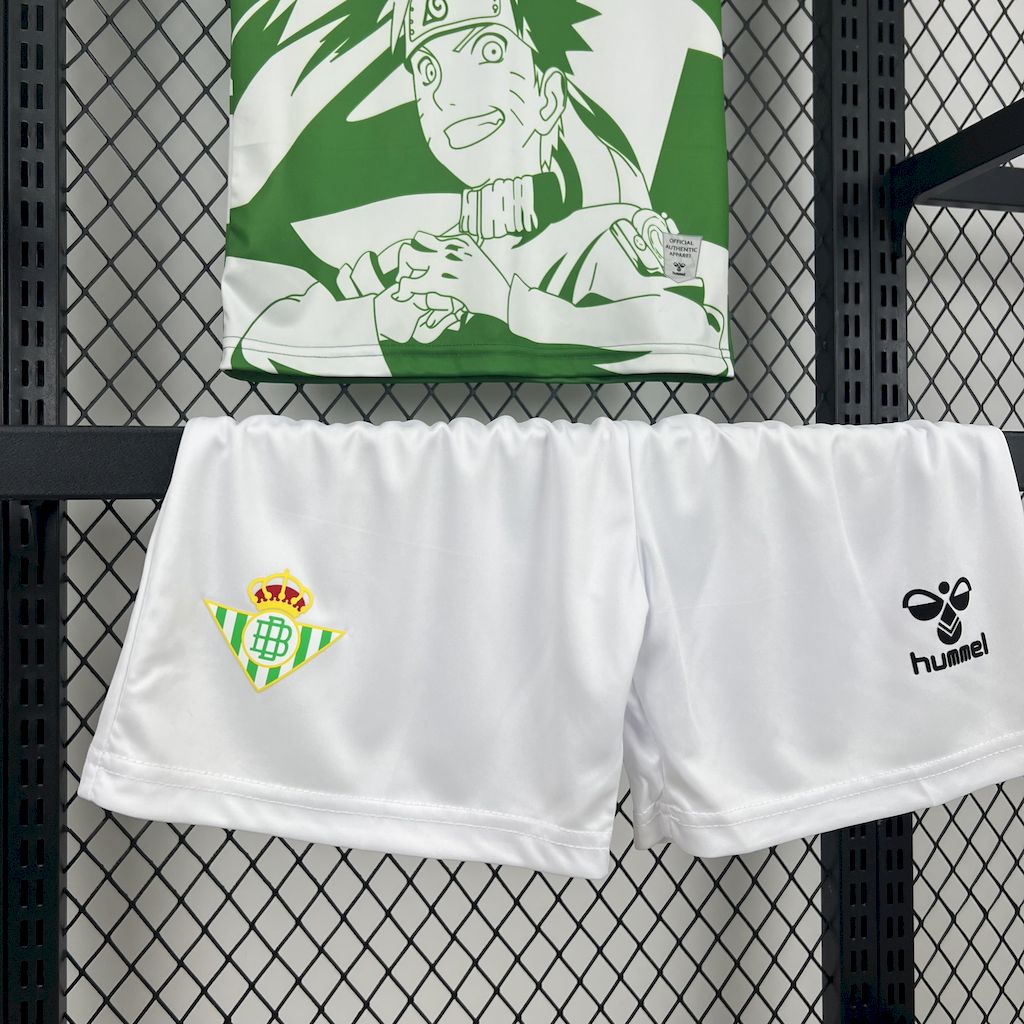 Real Betis 2025/26 Hummel x Limited - edition Naruto Kids Kit - FutStore