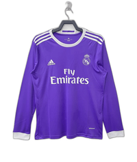 Miniatura Real Madrid 16/17 II Away Jersey - Long Sleeve Retro Version