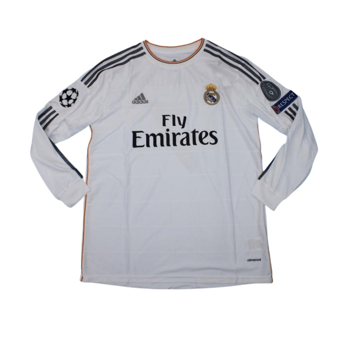Real Madrid 2013/14 Jersey Long Sleeve Retro - Patch Champions - FutStore