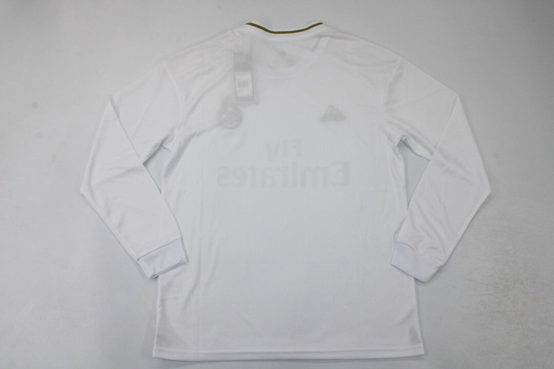 Real Madrid 2019/20 Jersey Long Sleeve Retro - Patch Champions - FutStore