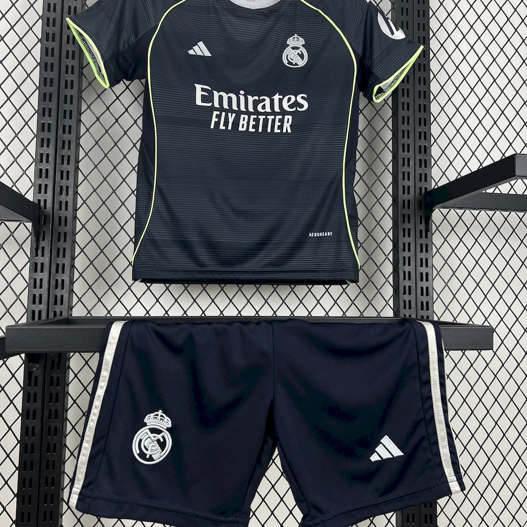 Real Madrid 2025/26 Away Kids Kit - FutStore