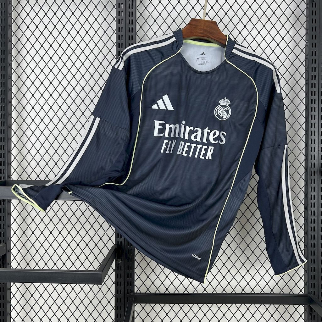 Real Madrid 2025/26 Away Long Sleeves Jersey - FutStore