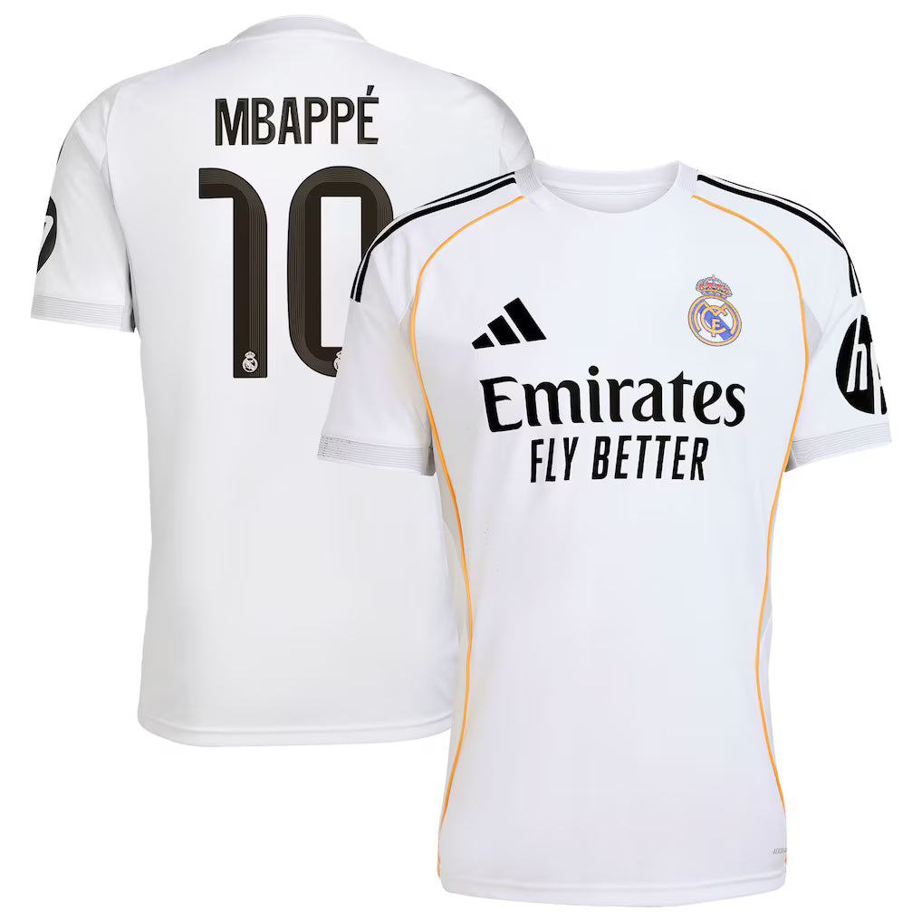 Real Madrid Home Jersey 2025/26 - Kylian Mbappé #10