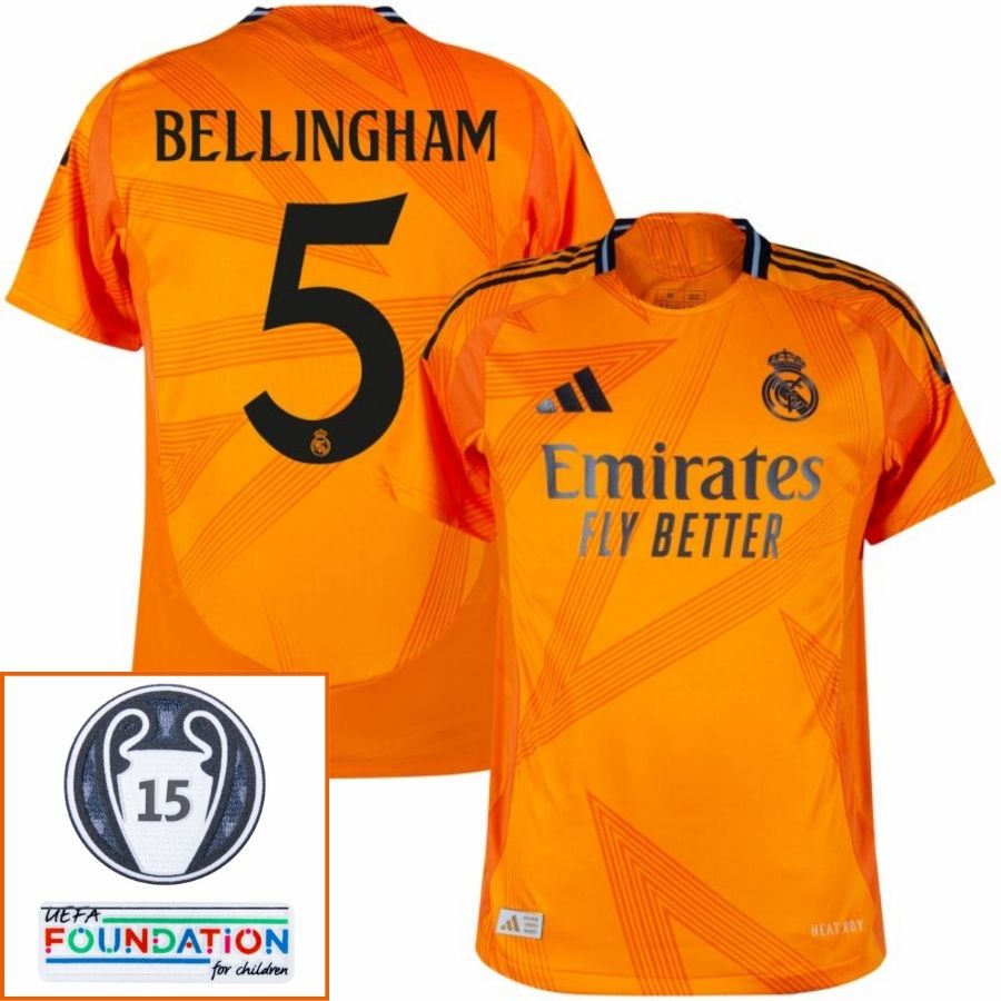 Real Madrid Away Fan Jersey 2024/25 Patches UCL UEFA Foundation (Official Printing) - FutStore