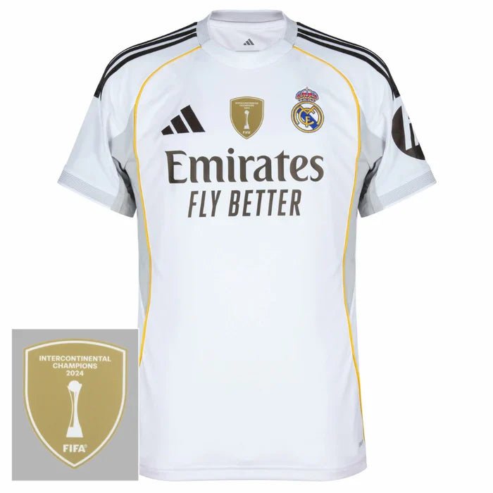 Real Madrid Home Fan Jersey 2025/26 FIFA Intercontinental Champions Patch - FutStore