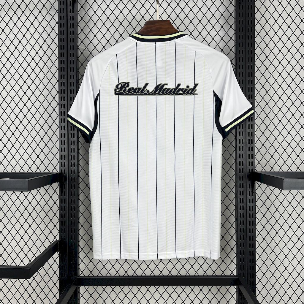 Real Madrid Home Jersey 2025/26 - Version Baseball US Pack [Slim Fit] - FutStore
