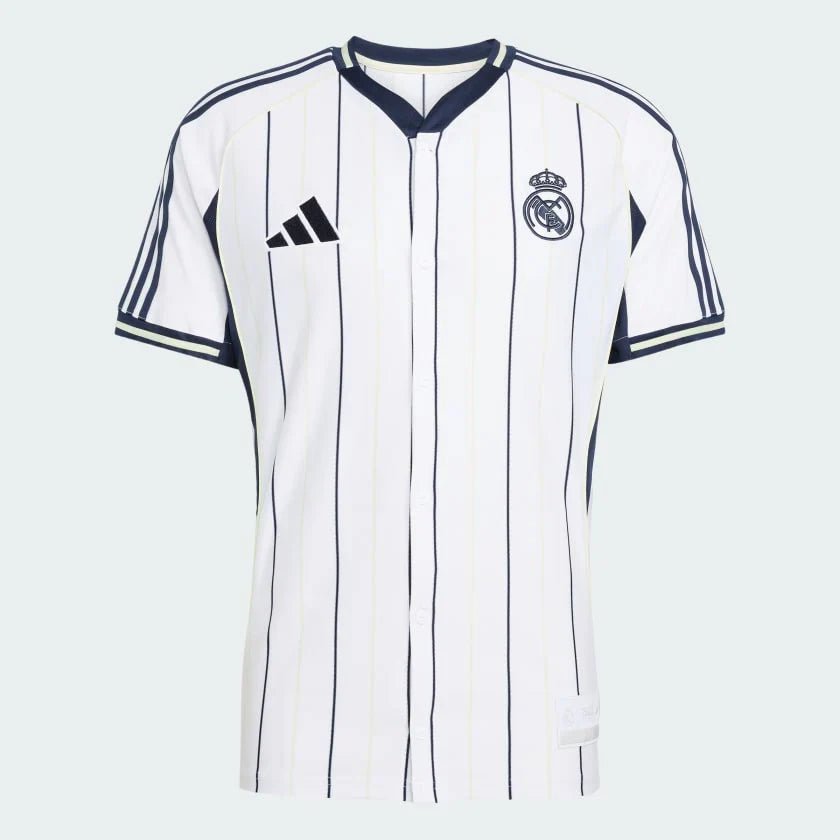 Real Madrid Home Jersey 2025/26 - Version Baseball US Pack [Slim Fit] - FutStore