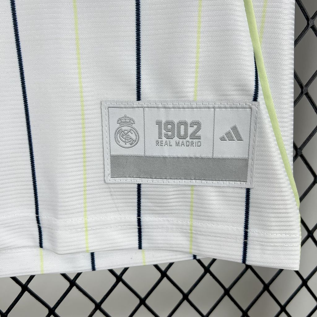 Real Madrid Home Jersey 2025/26 - Version Baseball US Pack [Slim Fit] - FutStore