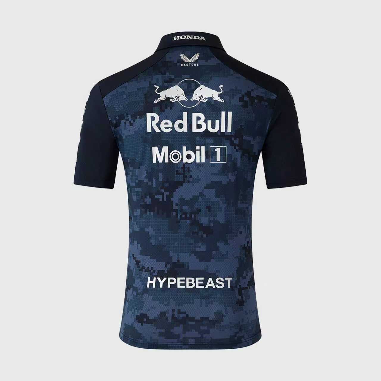 Red Bull Racing F1 x HypeBeast 2025 Special Edition Track Polo Shirt - Navy - FutStore