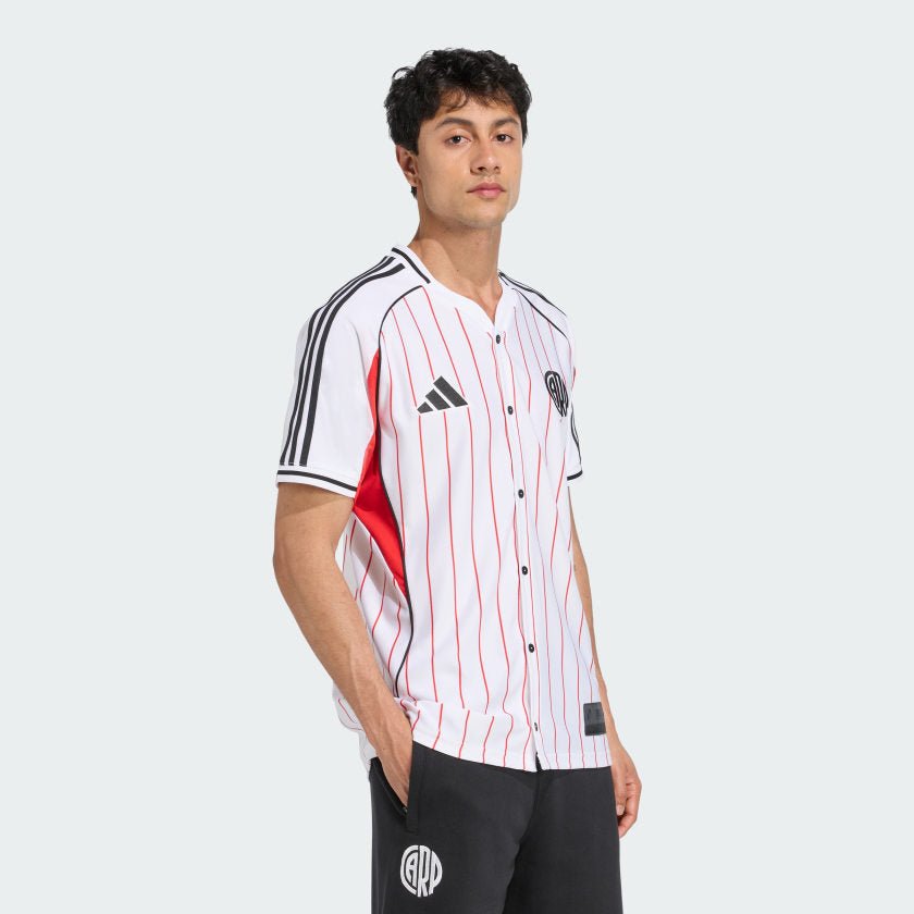 River Plate Home Jersey 2025/26 - Version Baseball US Pack [Slim Fit] - FutStore