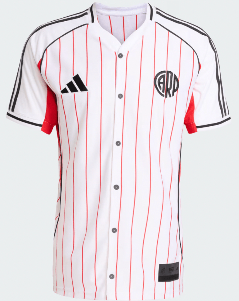 River Plate Home Jersey 2025/26 - Version Baseball US Pack [Slim Fit] - FutStore