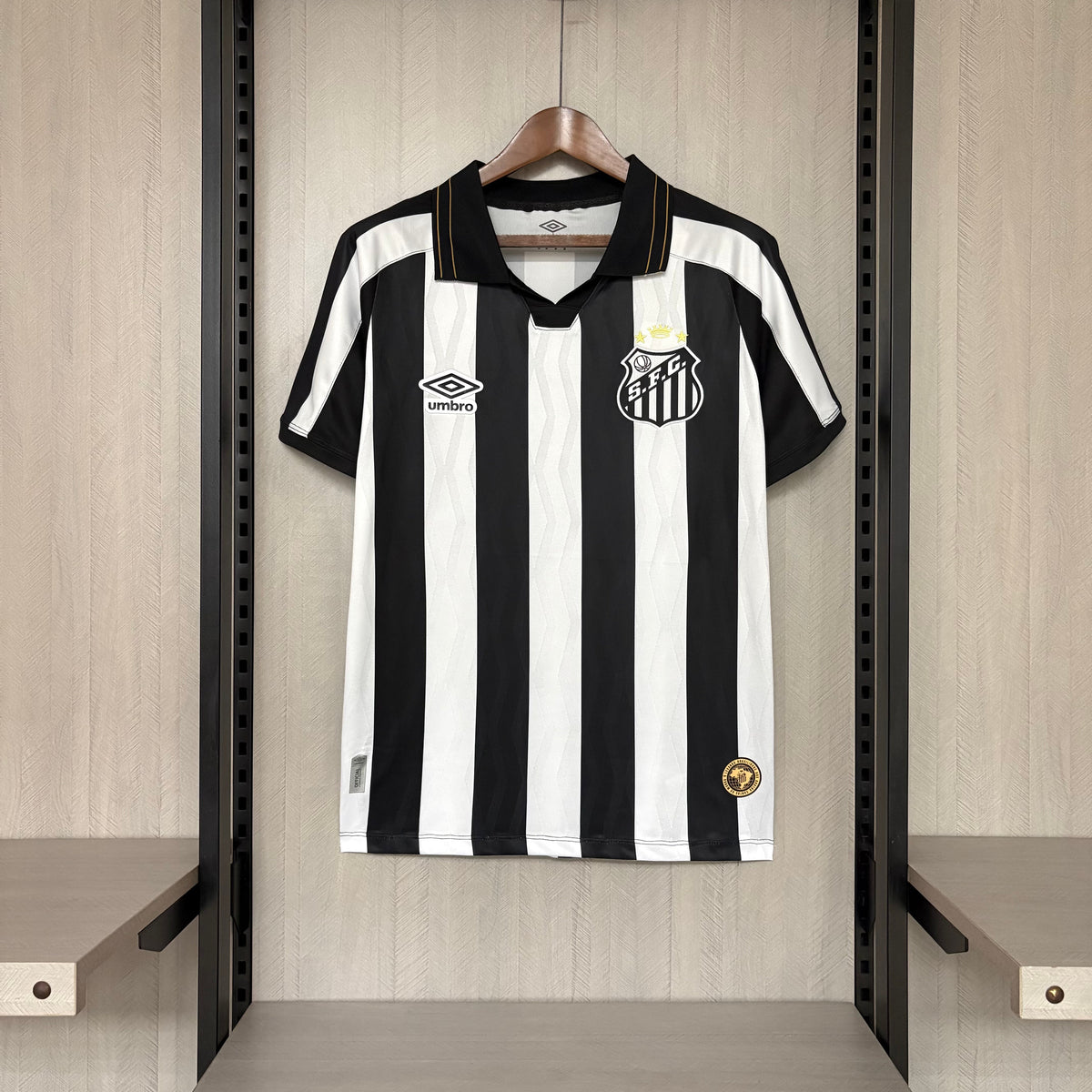 Santos FC home soccer jersey 2027 fan version in white with official club crest - view 9