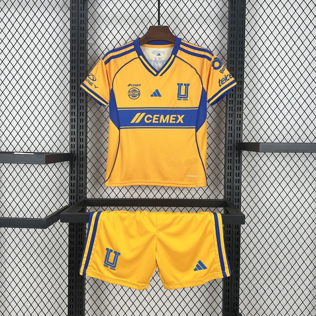 Tigres UANL 2025/26 Home Kids Kit - FutStore